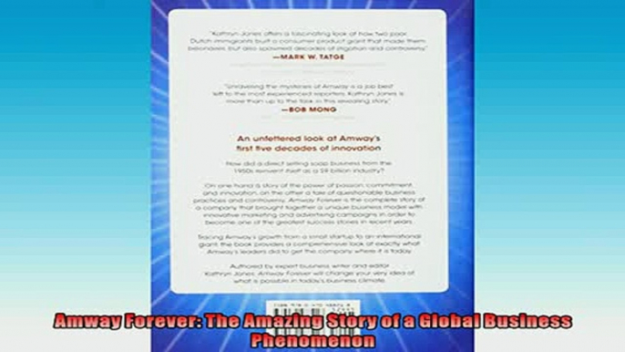 READ book  Amway Forever The Amazing Story of a Global Business Phenomenon  FREE BOOOK ONLINE