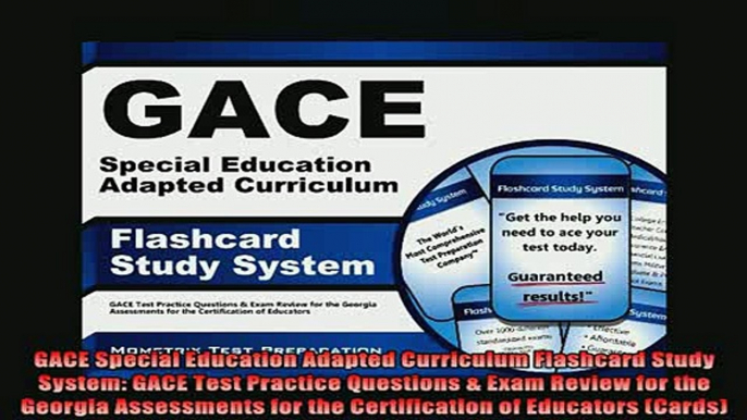 READ book  GACE Special Education Adapted Curriculum Flashcard Study System GACE Test Practice Full EBook