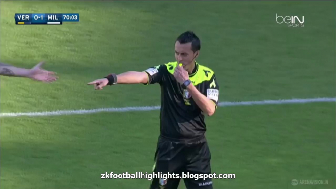 1-1 Giampaolo Pazzini Goal HD - Hellas Verona 1-1 AC Milan 25.04.2016 Serie A HD