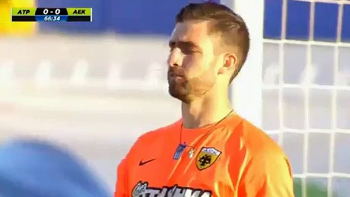 Brito Penalty GOAL (1-0) - Atromitos vs AEK 26_04_2016