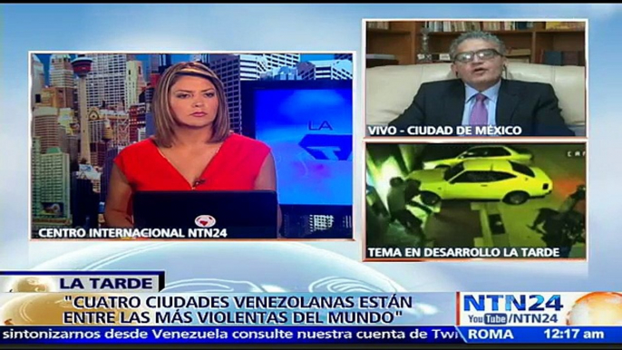 "Caracas está entre las ciudades más violentas del mundo por impunidad y corrupción": José Ortega a NTN24