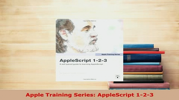 PDF  Apple Training Series AppleScript 123 Download Full Ebook