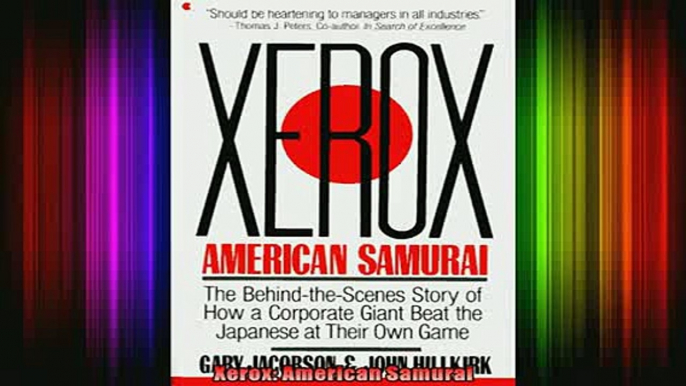 READ book  Xerox American Samurai  DOWNLOAD ONLINE