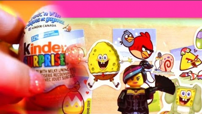 KINDER SURPRISE EGG | Surprise Eggs from Angry Birds, Sponge Bob, Kinder Surprise and More!