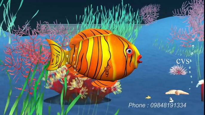 Machli jal ki rani hai  - Fish 3D Animation Hindi Nursery rhymes for children ( Hindi Poem )