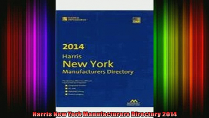 READ book  Harris New York Manufacturers Directory 2014 Full EBook