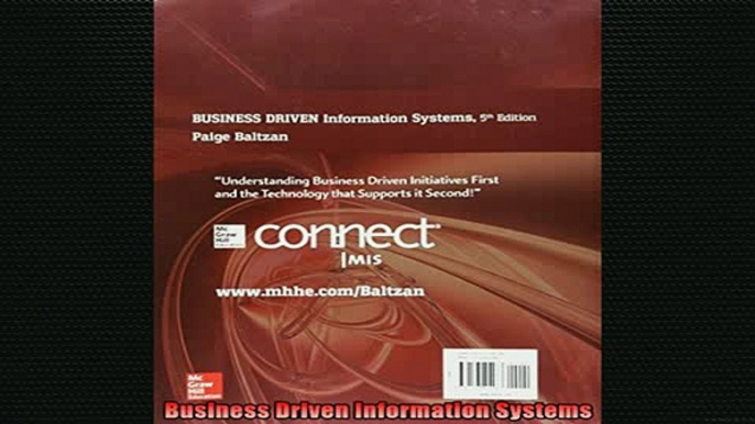 READ book  Business Driven Information Systems Full EBook