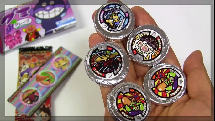 Anpanman molde × Youkai watch choco a yokai medalla de chocolate en la fabricación de pan. | HD