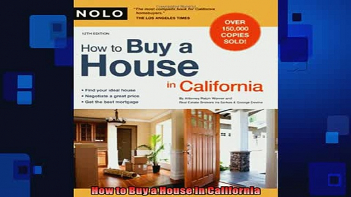 READ book  How to Buy a House in California  FREE BOOOK ONLINE