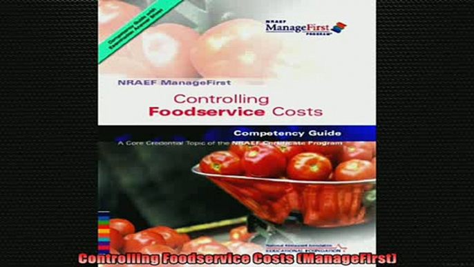 READ book  Controlling Foodservice Costs ManageFirst Free Online