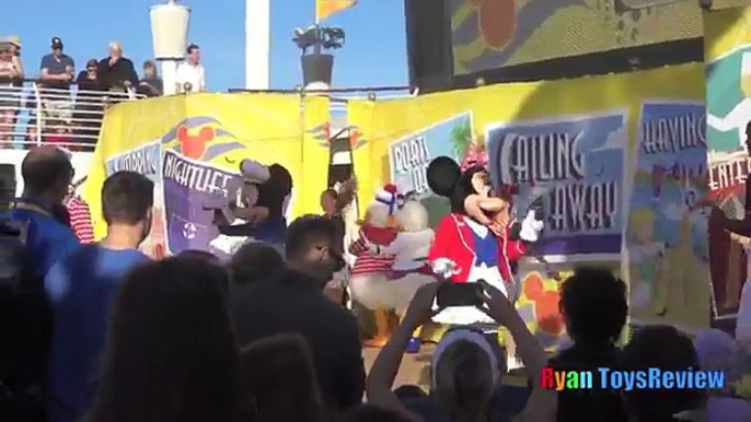 Family Fun Trip Disney Cruise Fantasy 2016 Day 1 Mickey Mouse Disney Toys for Kids Ryan ToysReview