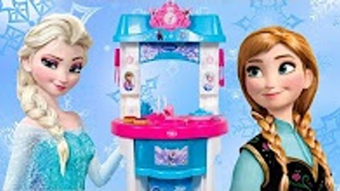 Disney Frozen Toy Kitchen + Surprise Eggs Cooking Set Cocinita de Juguetes Frozen Toy Videos