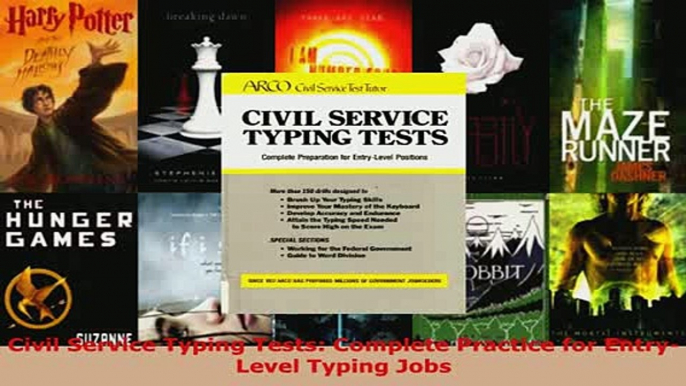 PDF  Civil Service Typing Tests Complete Practice for EntryLevel Typing Jobs Download Full Ebook