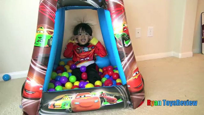 Disney Cars Ball Pits Surprise Toys Lightning McQueen Remote Control Cars Kids Video