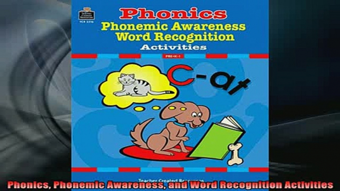 READ book  Phonics Phonemic Awareness and Word Recognition Activities Full Ebook Online Free