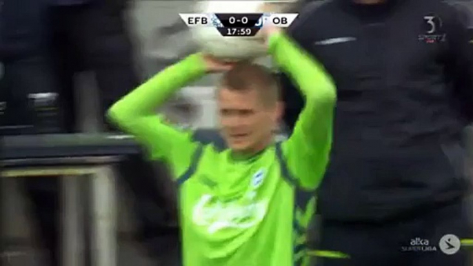 Jacobsen GOAL (0-1) - Esbjerg vs Odense 02/05/2016