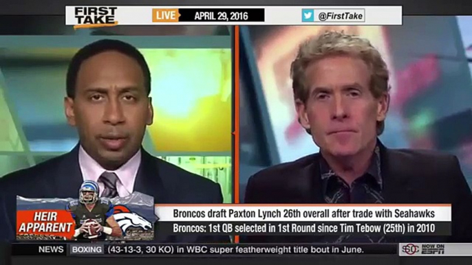 ESPN First Take Today - Denver Broncos Trade Up To Draft QB Paxton Lynch.