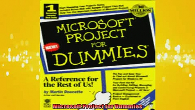 EBOOK ONLINE  Microsoft Project for Dummies  FREE BOOOK ONLINE