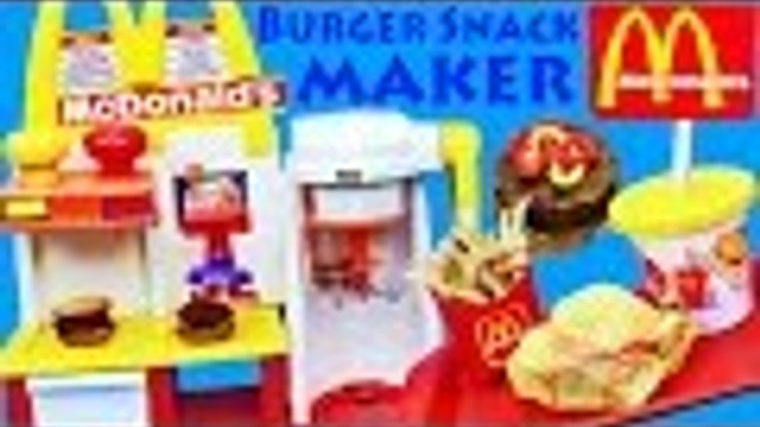 Disney | McDonalds BURGER MAKER Happy Meal Magic Hamburger Snack Maker + French Fries New DIY Recipe for Kids