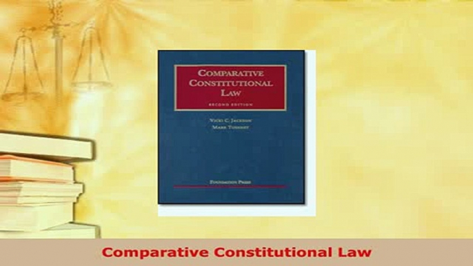 PDF  Comparative Constitutional Law Free Books