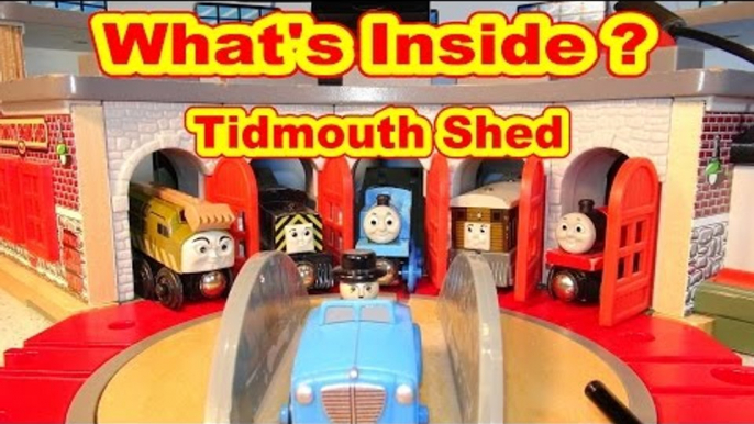 What's Inside Deluxe Tidmouth Sheds with Thomas and Friends Toby Diesel 10 and more