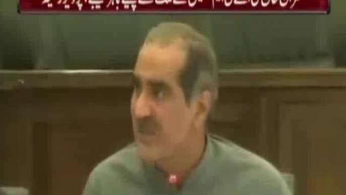 Blast from the past - Khawaja Saad Rafique teaching Imran Khan ethics of Speech - Watch his threatening speech to Tahir-