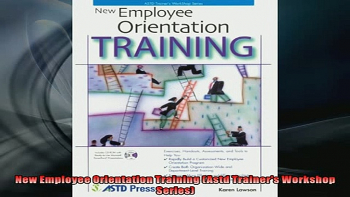 EBOOK ONLINE  New Employee Orientation Training Astd Trainers Workshop Series  FREE BOOOK ONLINE