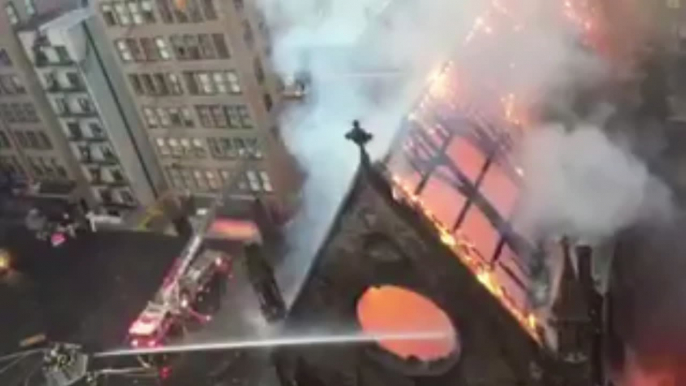 Blaze Engulfs Manhattan Cathedral Following Orthodox Easter Celebration