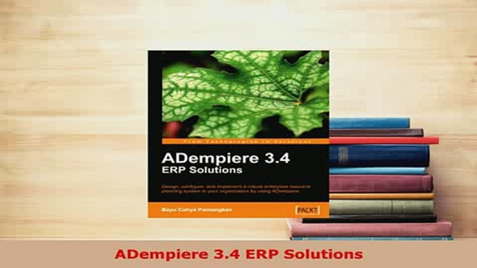 PDF  ADempiere 34 ERP Solutions PDF Online