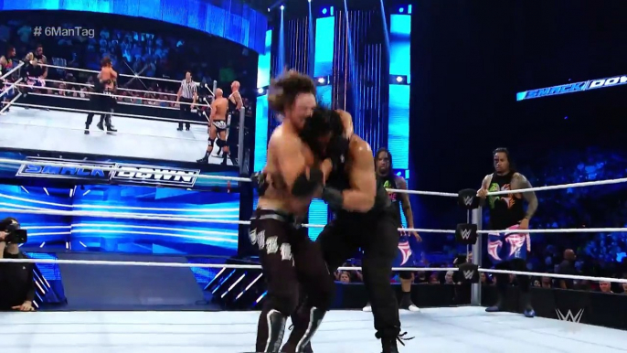 Roman Reigns & The Usos vs. AJ Styles, Gallows & Anderson - Six-Man Tag Team: SmackDown, May 5, 201