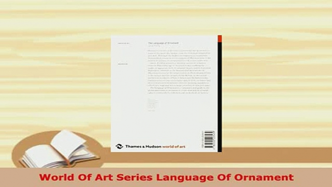 PDF  World Of Art Series Language Of Ornament Read Full Ebook