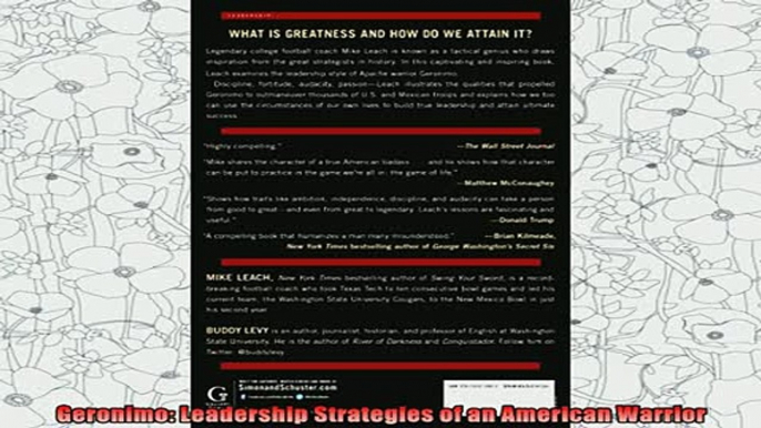 read here  Geronimo Leadership Strategies of an American Warrior