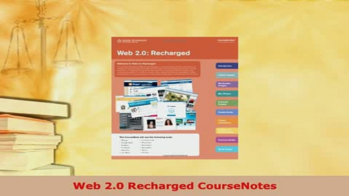 Download  Web 20 Recharged CourseNotes  EBook