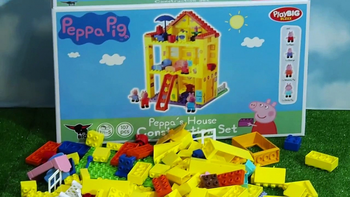 peppa pig toys - Peppa Pig Blocks Mega House unboxing toys. Toy For Kids Peppa collection