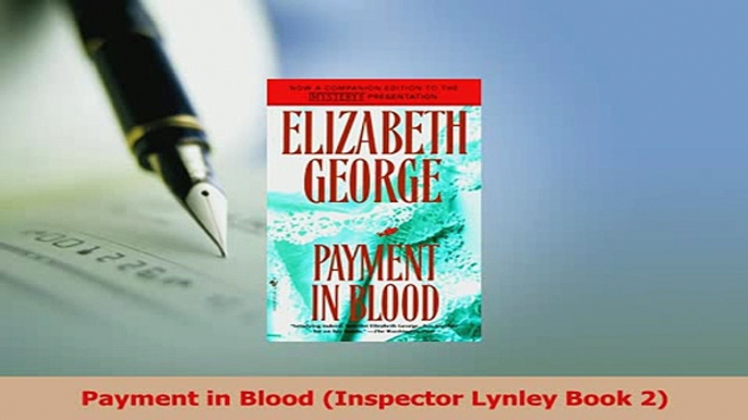 Download  Payment in Blood Inspector Lynley Book 2 PDF Online