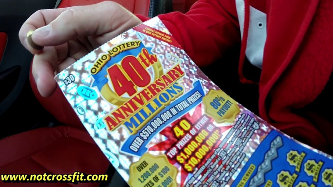 BIG WIN $30 scratch off ticket Ohio Lottery '40th anniversary millions'