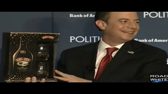 Mike Allen Surprises Reince Priebus With Baileys Irish Cream For His Cereal