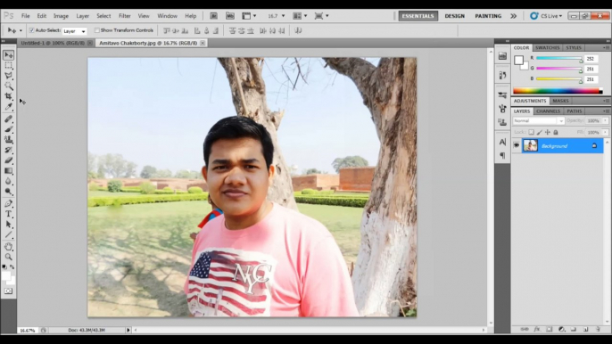 Adobe Photoshop - How to create stamp size photo in photoshop