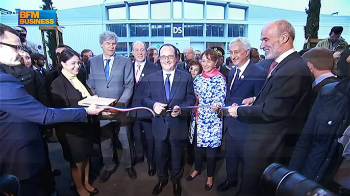 Rungis : inauguration d'un pavillon consacré au bio par François Hollande