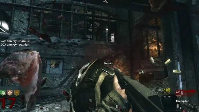 CoDWaW Nazi zombies Der Riese Map No,Cheats.20 Round 3 players Part 13