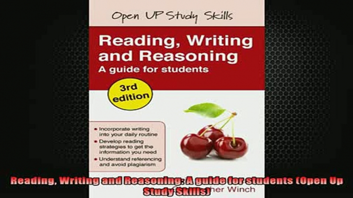 DOWNLOAD FREE Ebooks  Reading Writing and Reasoning A guide for students Open Up Study Skills Full EBook