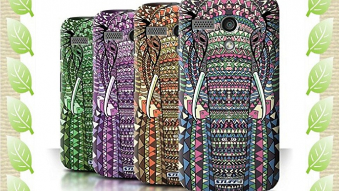 Coque de Stuff4 / Coque pour Motorola MOTO G (2013) / éléphant-8 Pack / Motif Animaux Aztec