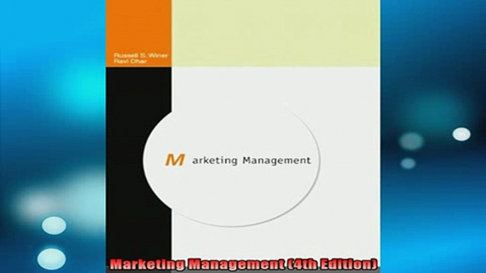 FREE EBOOK ONLINE  Marketing Management 4th Edition Online Free