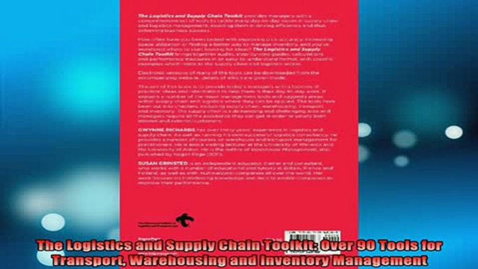 FREE EBOOK ONLINE  The Logistics and Supply Chain Toolkit Over 90 Tools for Transport Warehousing and Online Free