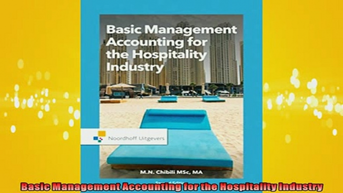 READ book  Basic Management Accounting for the Hospitality Industry  FREE BOOOK ONLINE