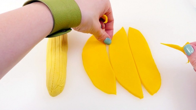 Banana Play Doh  Como Hacer Una Banana de Plastilina Videos Para Niños DIY