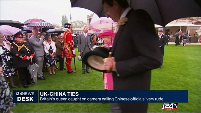 Britain's queen caught on camera calling Chinese officials 'very rude'