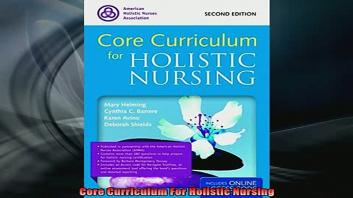 READ book  Core Curriculum For Holistic Nursing Full EBook