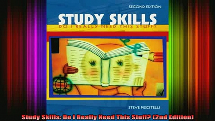 READ book  Study Skills Do I Really Need This Stuff 2nd Edition Full EBook