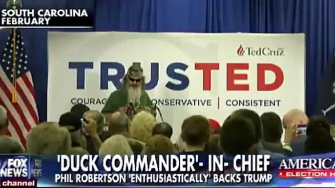 Phil Robertson says he'll back Donald Trump despite endorsing Ted Cruz